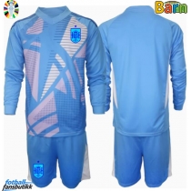 Spania Keeper Hjemmedraktsett Barn EM 2024 Langermet (+ Korte bukser)